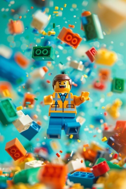 LEGO figuirine art photo